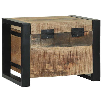 Opbergkisten Met Opslag Bruin Massief Mangohout 40 x 30 x 30 cm Massief ruw mangohout