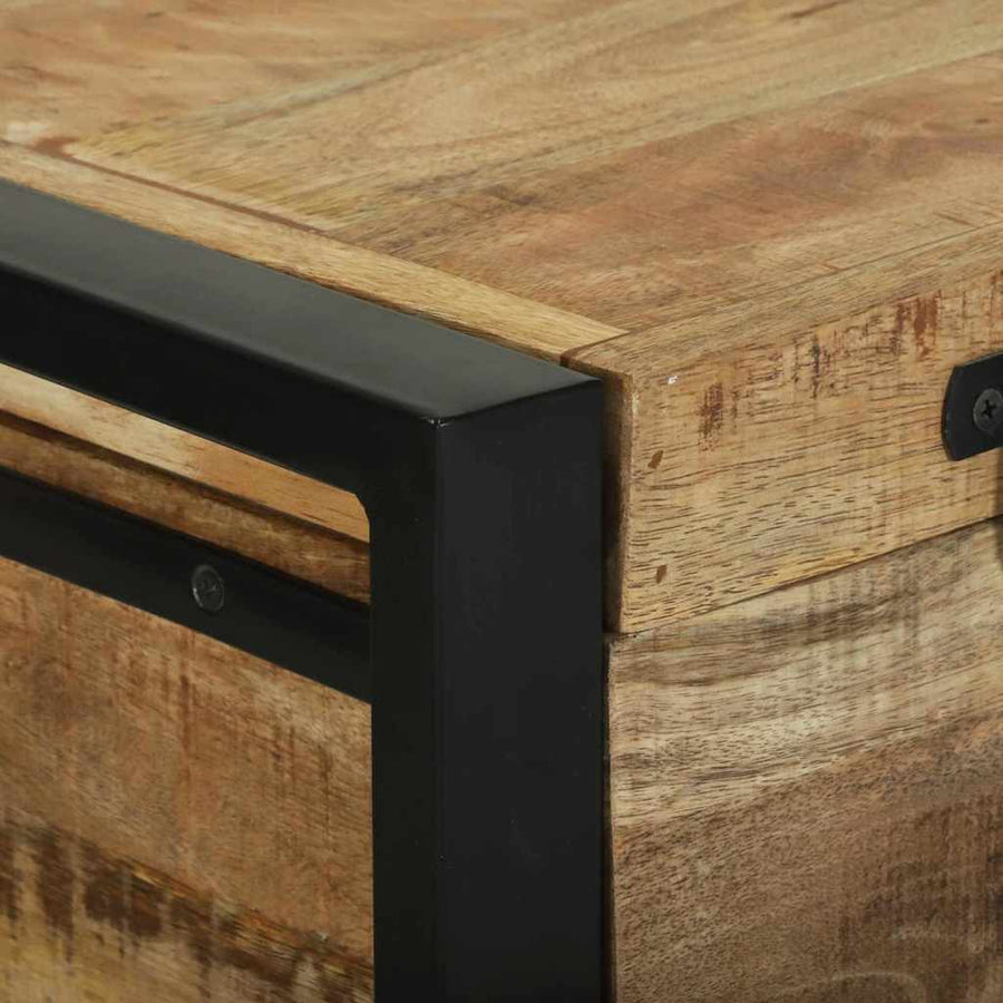 Opbergkisten met opslag Bruin 80 x 30 x 30 cm Massief mangohout