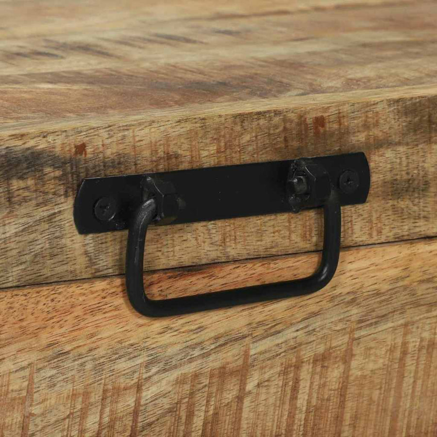 Opbergkisten met opslag Bruin 80 x 30 x 30 cm Massief mangohout