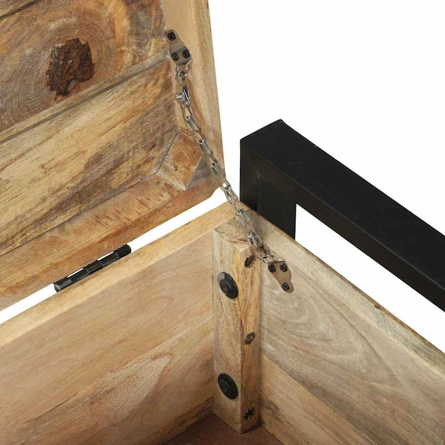 Opbergkisten met opslag Bruin 80 x 30 x 30 cm Massief mangohout
