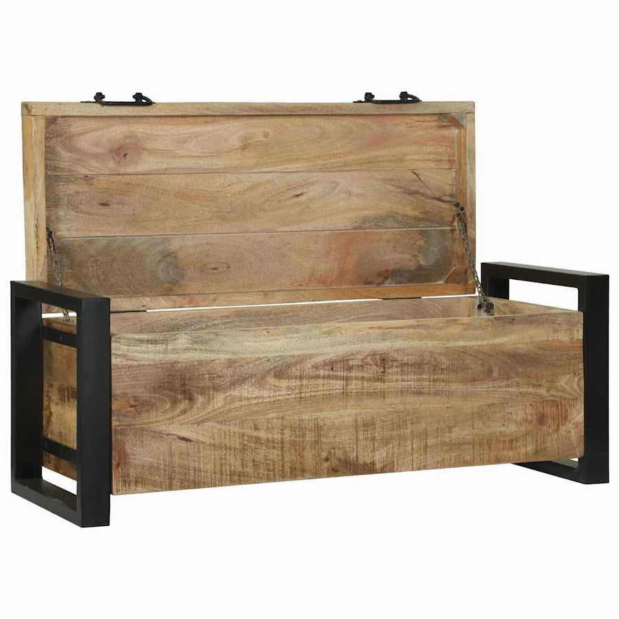 Opbergkisten met opslag Bruin 80 x 30 x 30 cm Massief mangohout