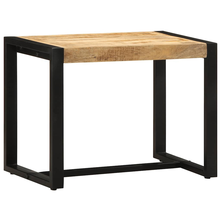 Bank 60x35x45 cm massief ruw hout mango
