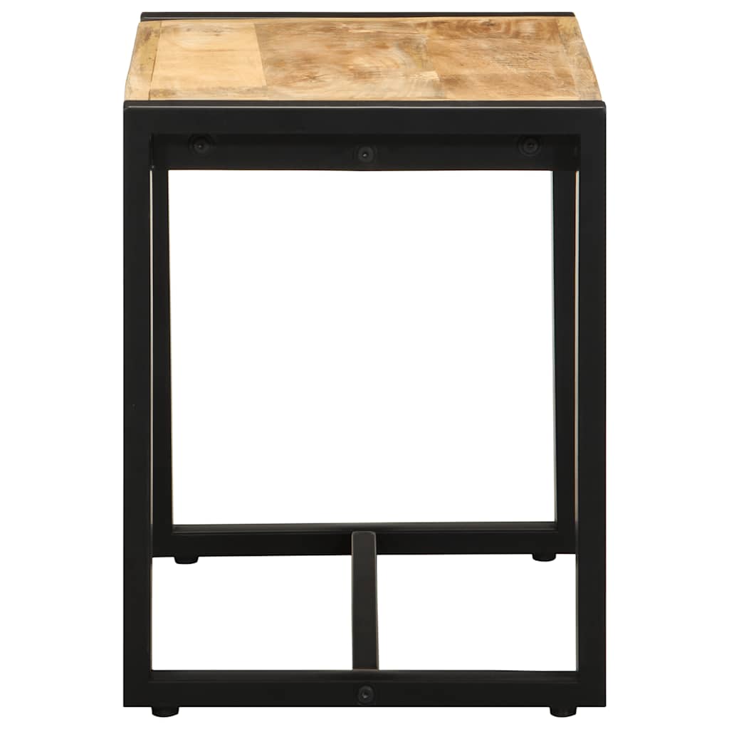 Bank 60x35x45 cm massief ruw hout mango