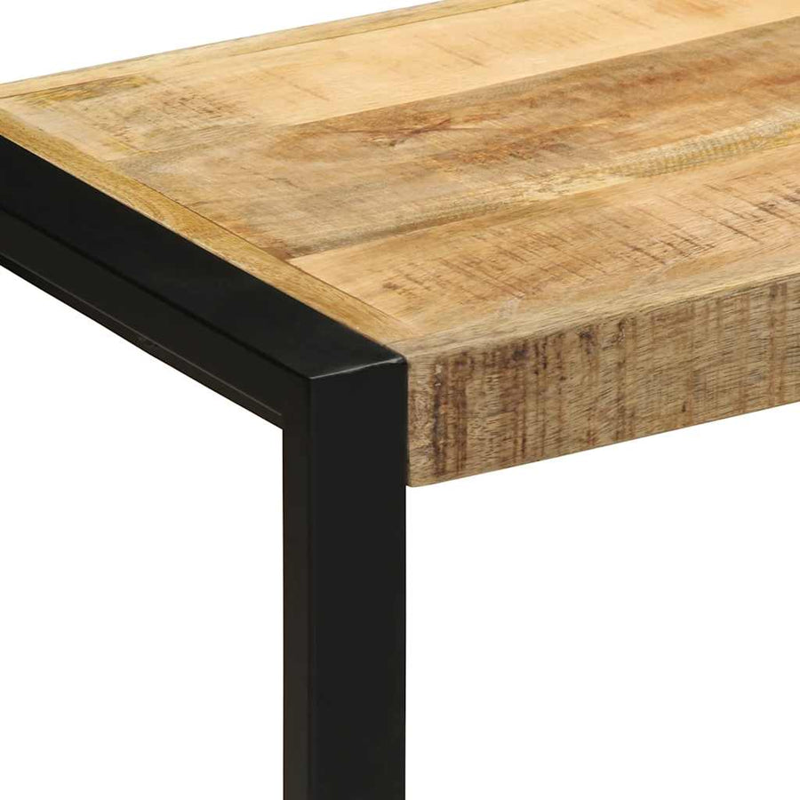 Bank 60x35x45 cm massief ruw hout mango
