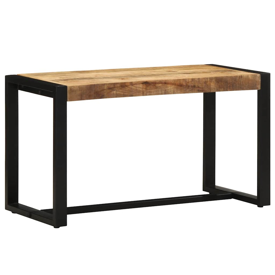 Bank 80x35x45 cm massief ruw hout mango