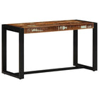 Bench 80x35x45 cm solid reclaimed wood multicolour
