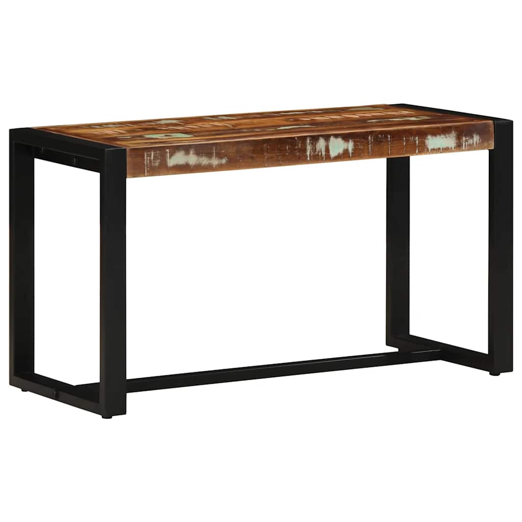 Bank 80x35x45 cm massief gerecycled hout meerkleurig