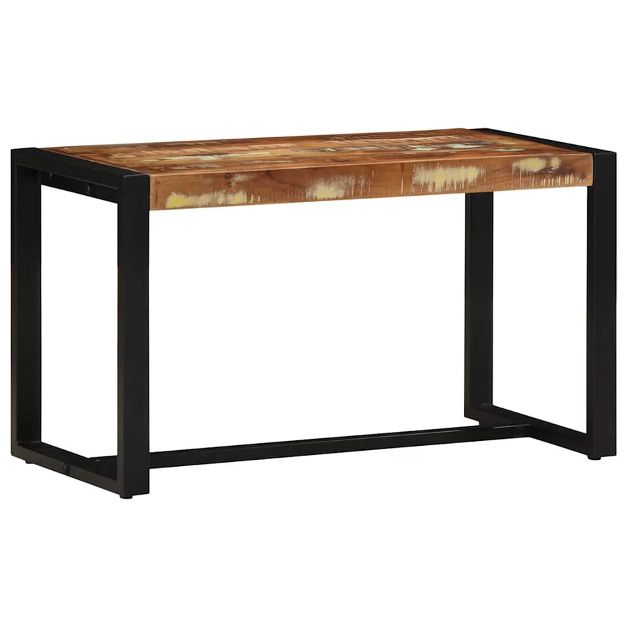 Bank 80x35x45 cm massief gerecycled hout meerkleurig