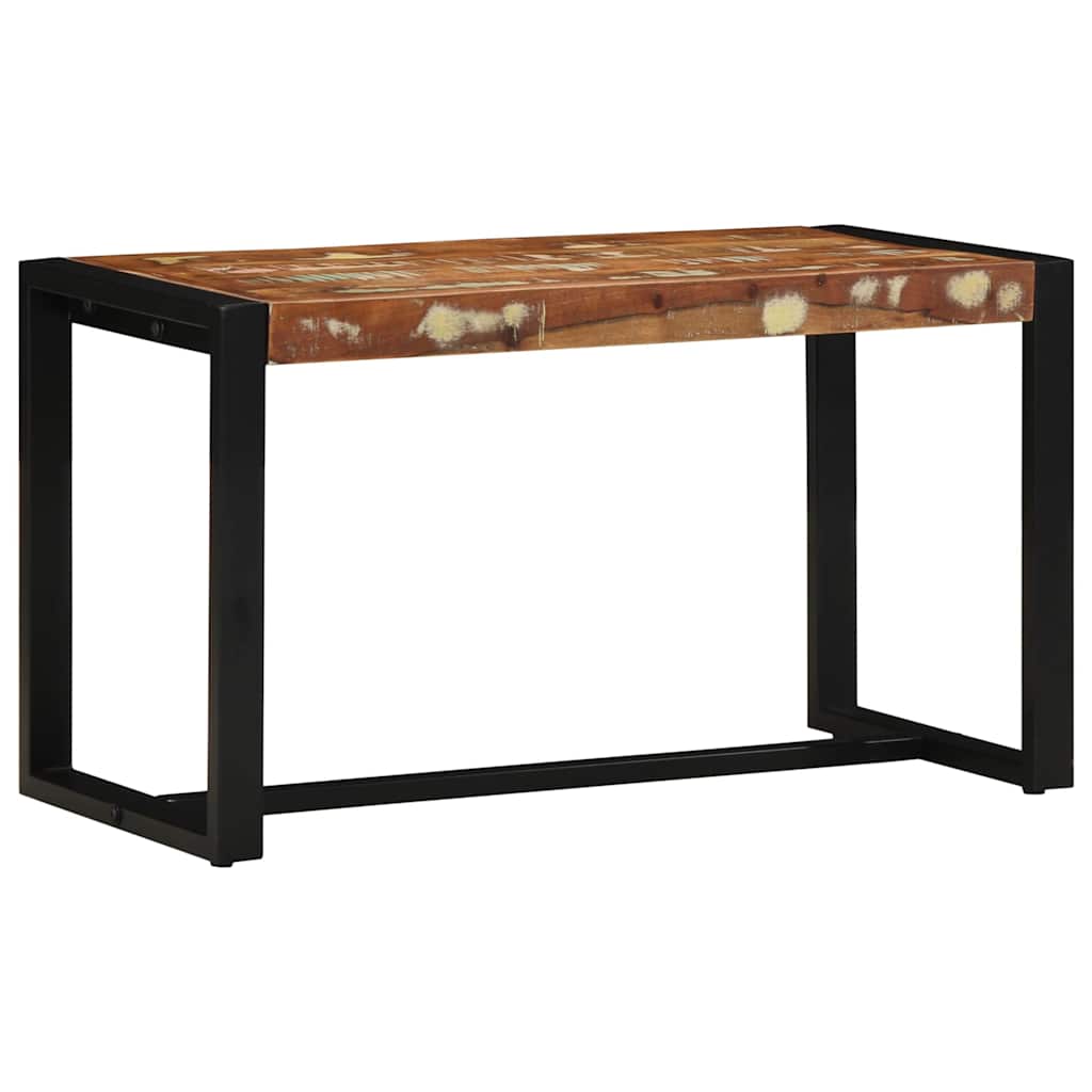 Bank 80x35x45 cm massief gerecycled hout meerkleurig
