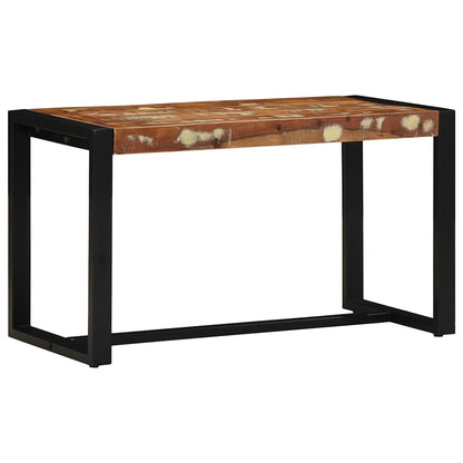 Bank 80x35x45 cm massief gerecycled hout meerkleurig