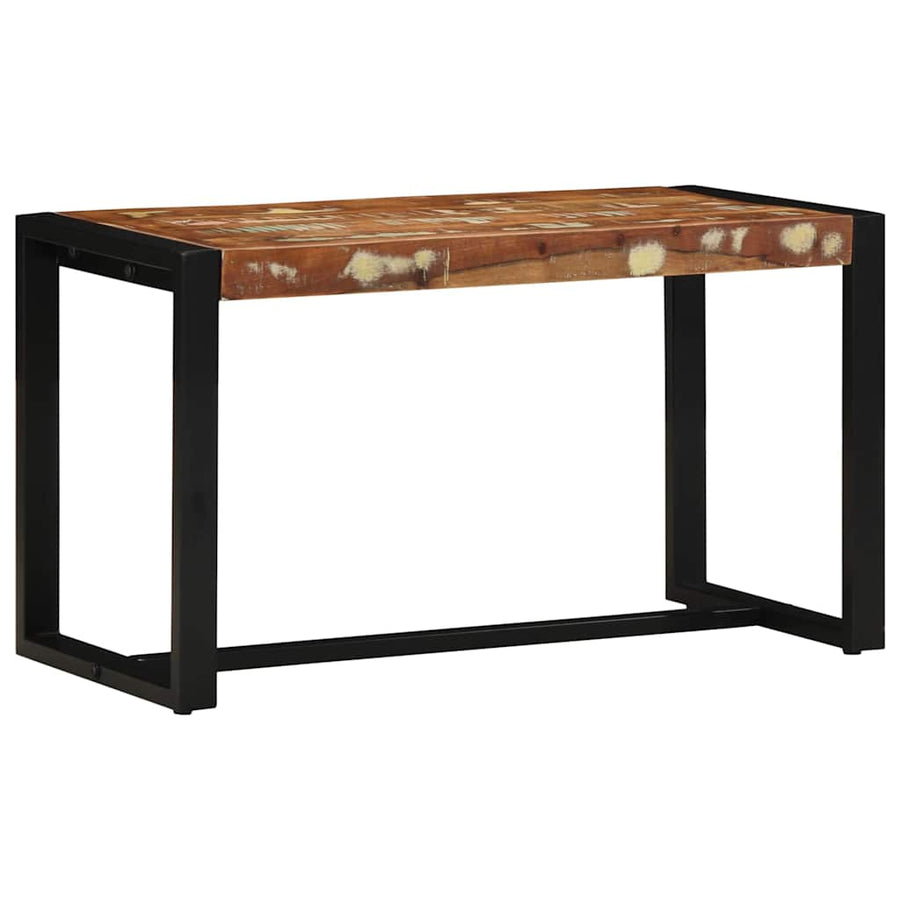 Bank 80x35x45 cm massief gerecycled hout meerkleurig