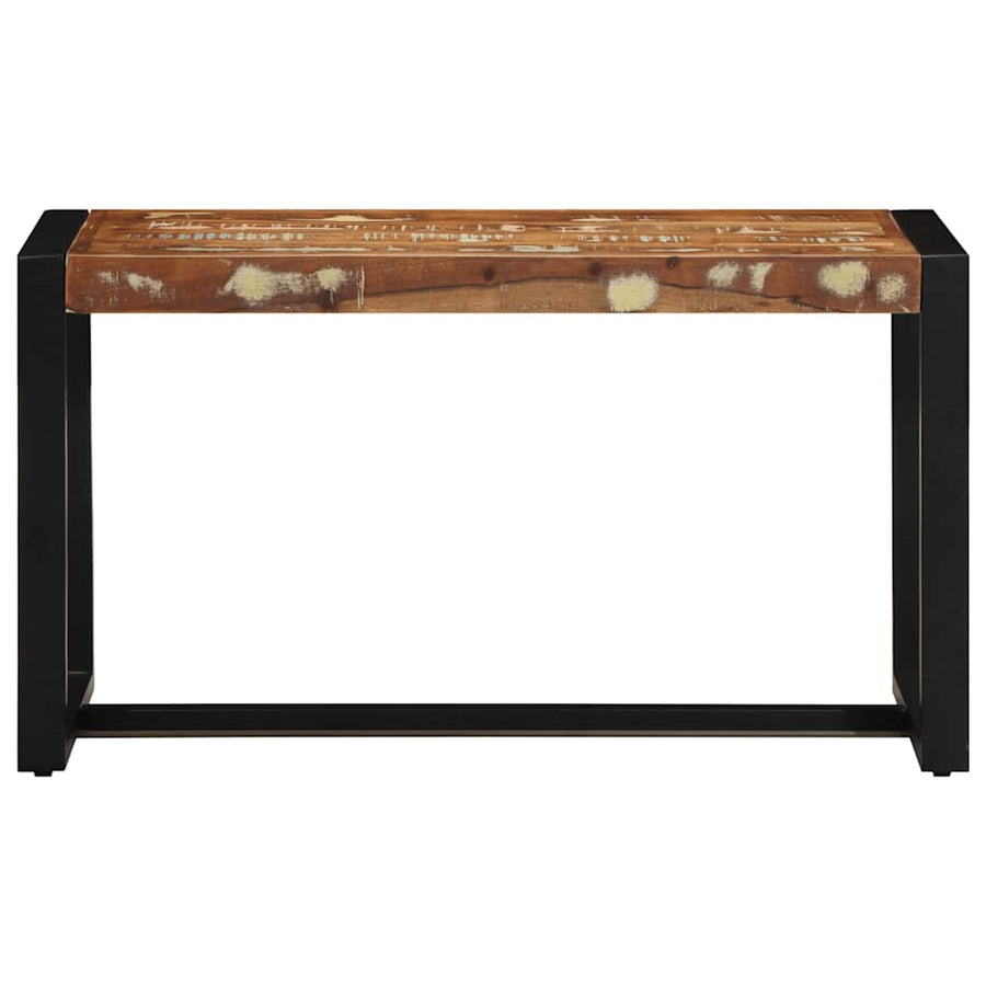 Bank 80x35x45 cm massief gerecycled hout meerkleurig