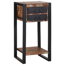 Bijzettafel Multikleur 40 x 40 x 80 cm Massief Gerecycled Hout
