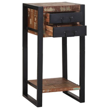 Bijzettafel Multikleur 40 x 40 x 80 cm Massief Gerecycled Hout