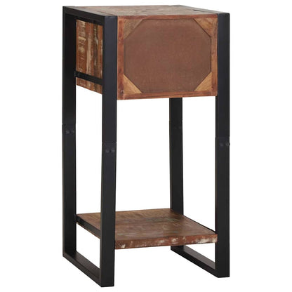 Bijzettafel Multikleur 40 x 40 x 80 cm Massief Gerecycled Hout