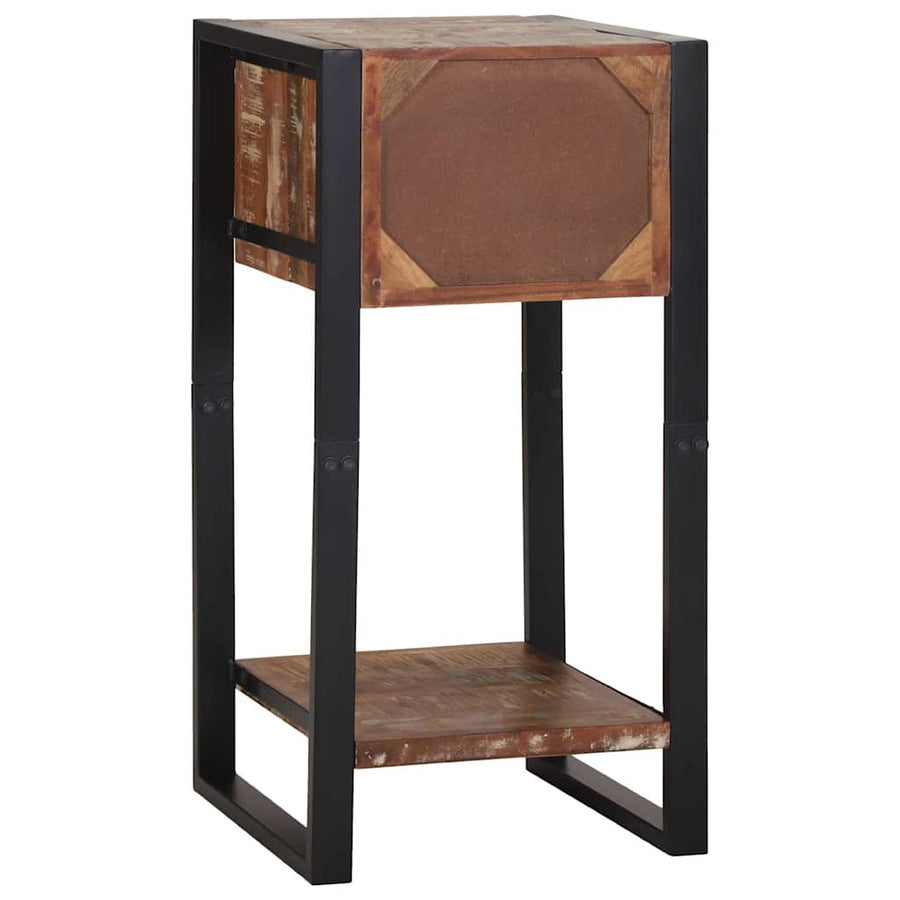 Bijzettafel Multikleur 40 x 40 x 80 cm Massief Gerecycled Hout
