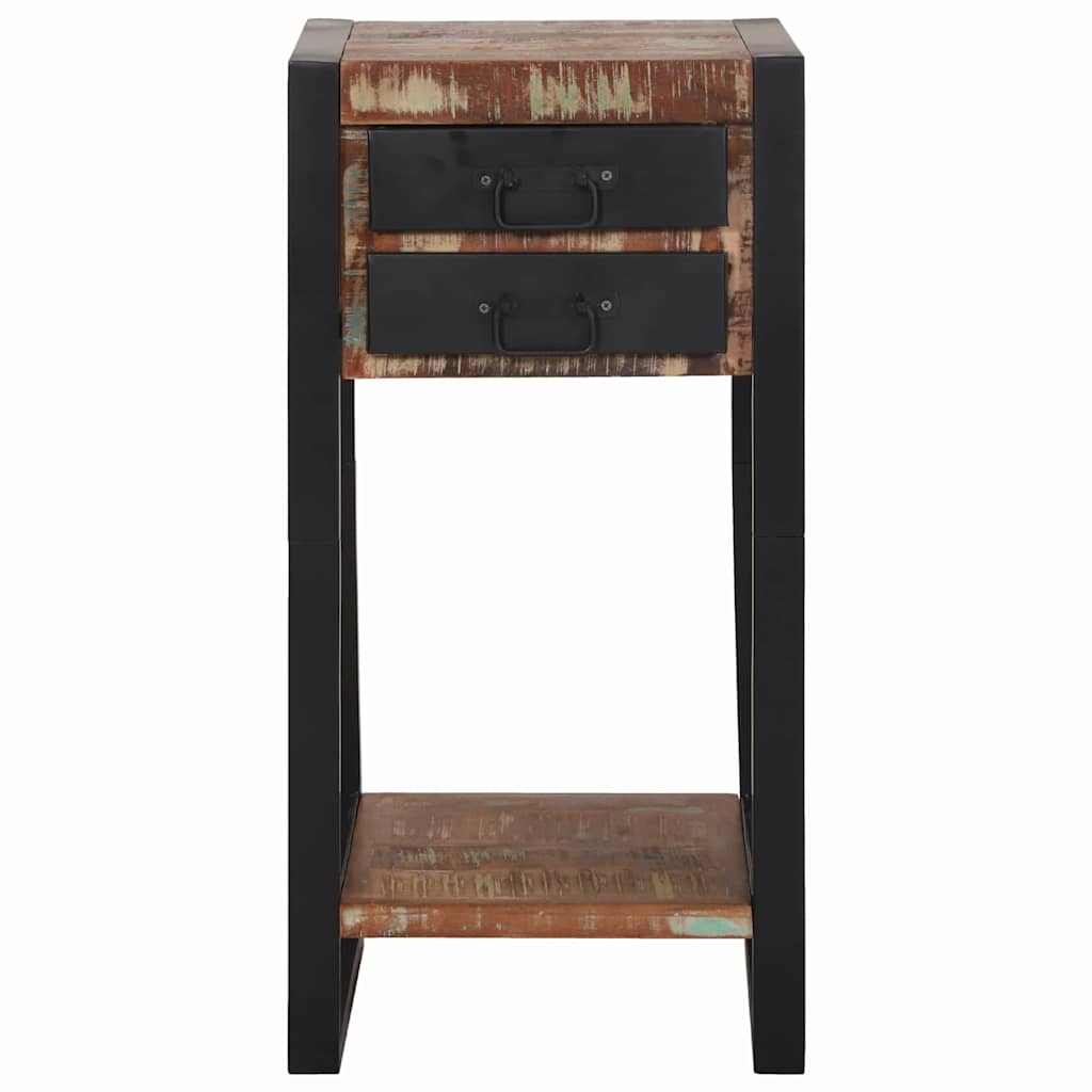 Bijzettafel Multikleur 40 x 40 x 80 cm Massief Gerecycled Hout