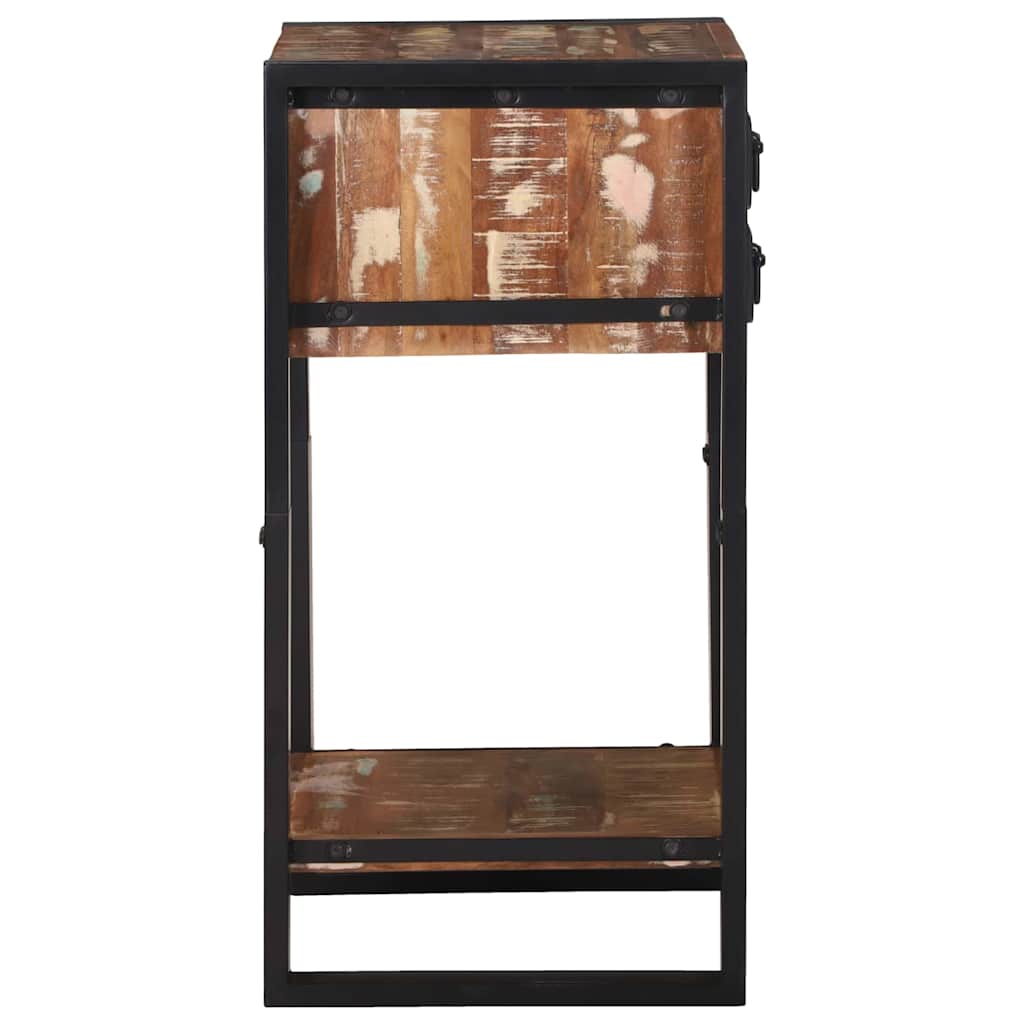 Bijzettafel Multikleur 40 x 40 x 80 cm Massief Gerecycled Hout