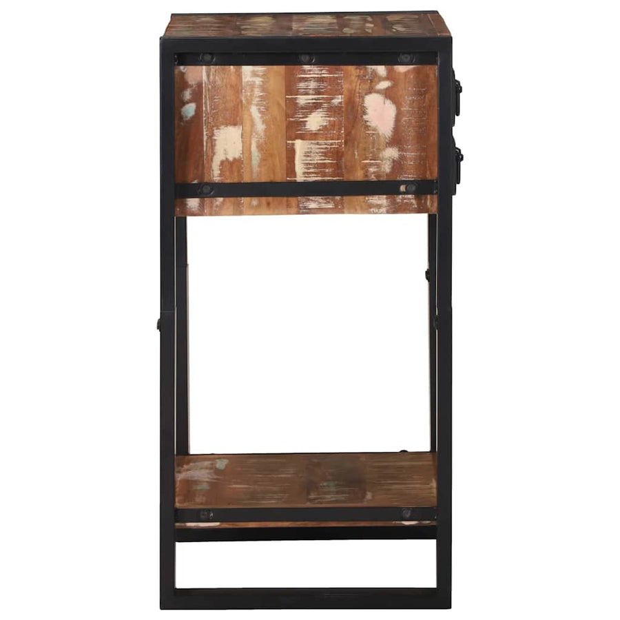 Bijzettafel Multikleur 40 x 40 x 80 cm Massief Gerecycled Hout