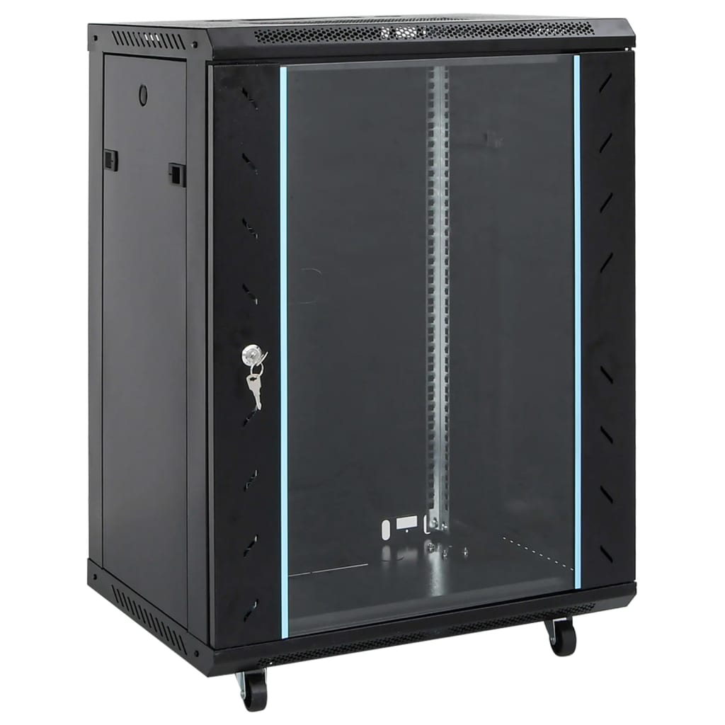 Netwerkkast 15U 19" IP20 53x40x80 cm zwart