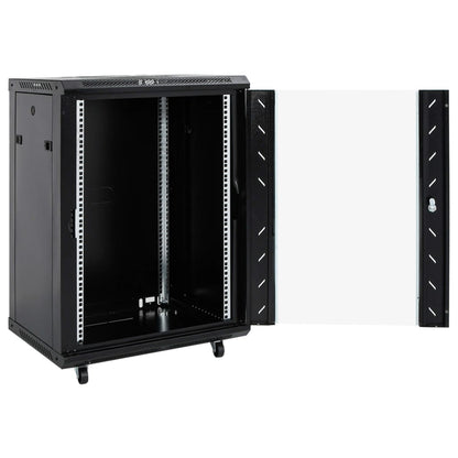 Netwerkkast 15U 19" IP20 53x40x80 cm zwart