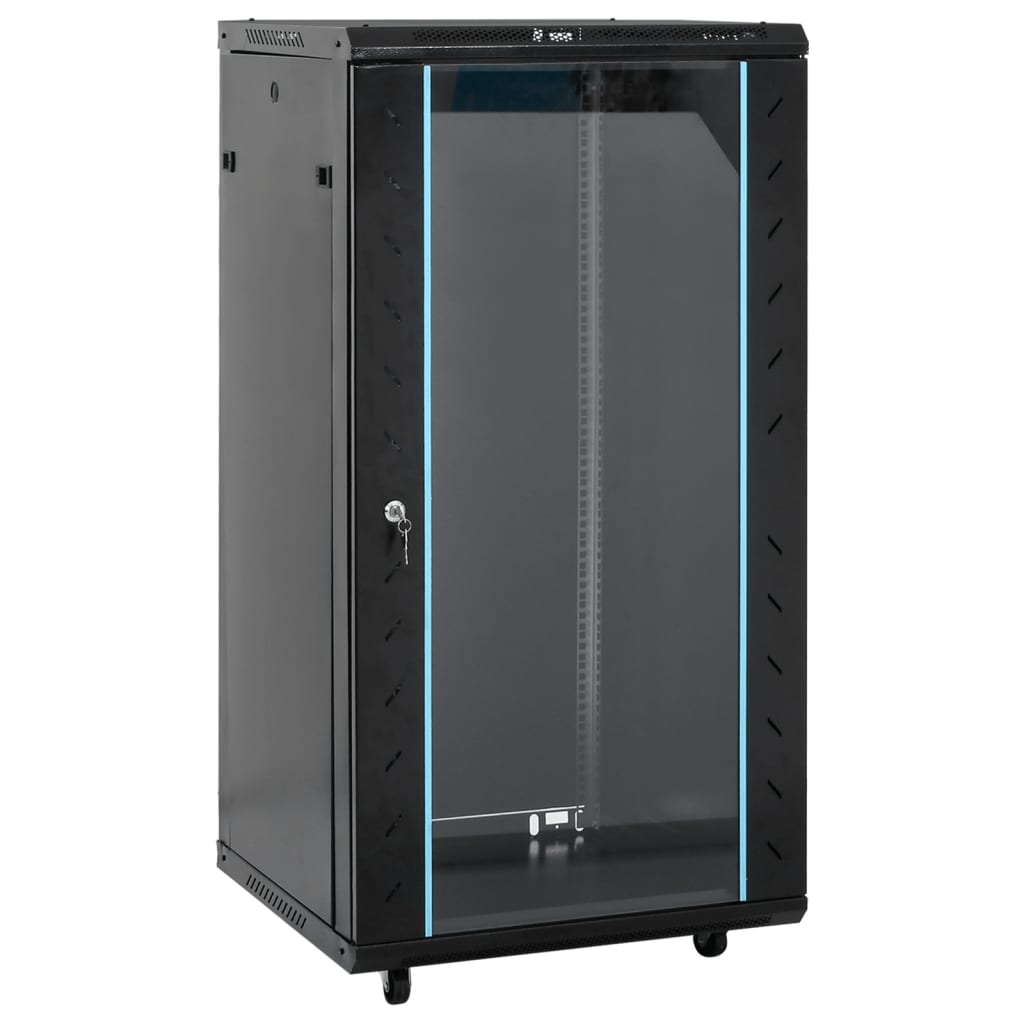 Netwerkkast 22U 19" IP20 60x60x120 cm zwart