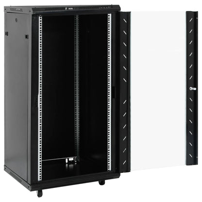 Netwerkkast 22U 19" IP20 60x60x120 cm zwart