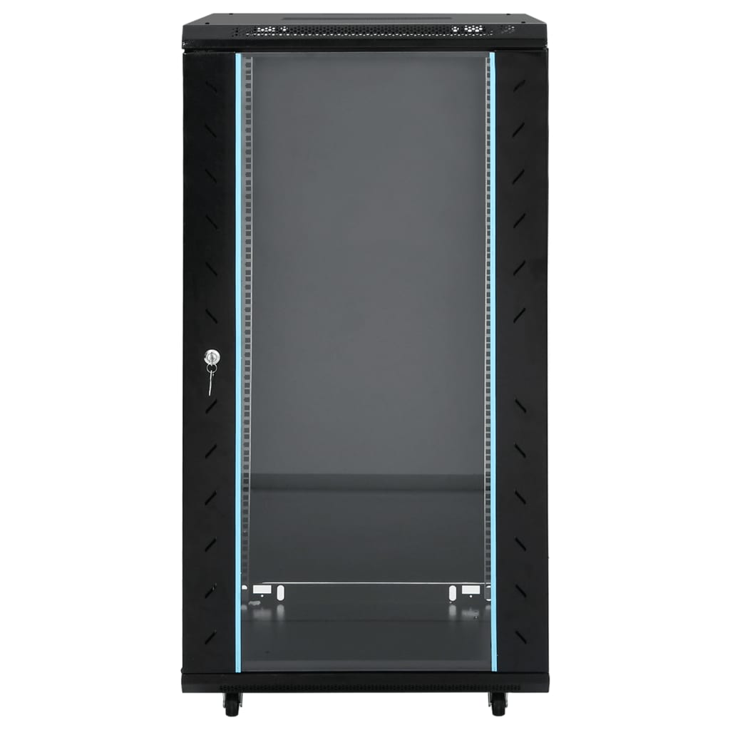 Netwerkkast 22U 19" IP20 60x60x120 cm zwart
