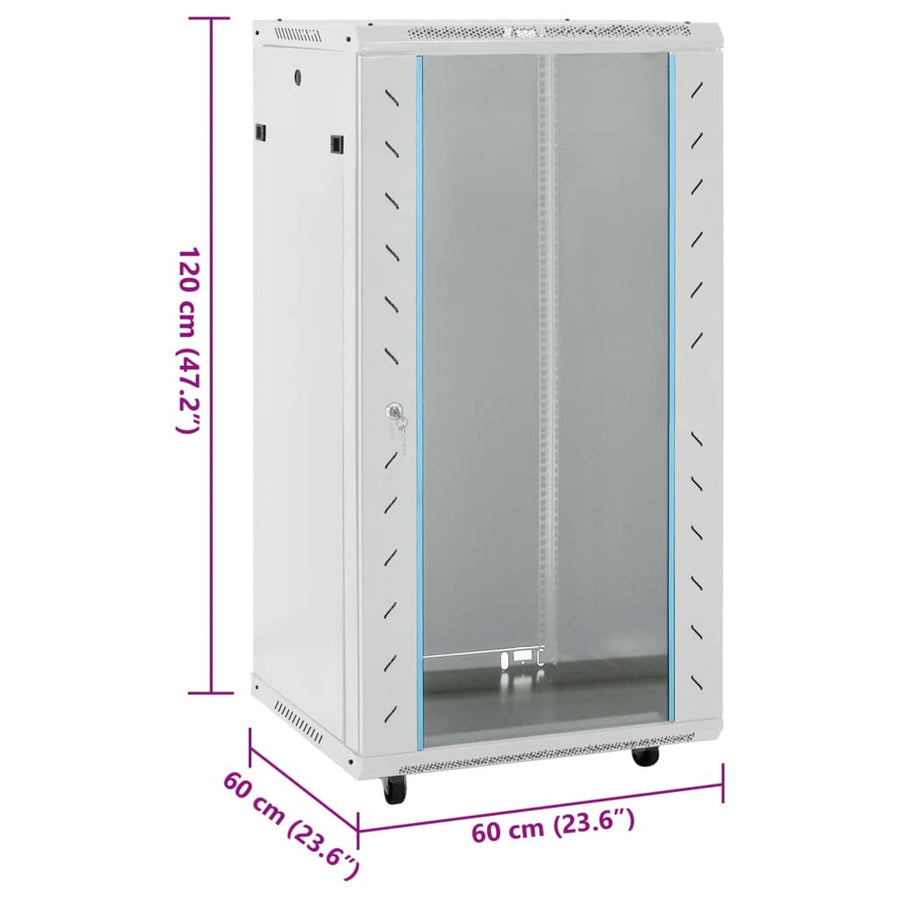 Netwerkkast 22U 19" IP20 60x60x120 cm grijs