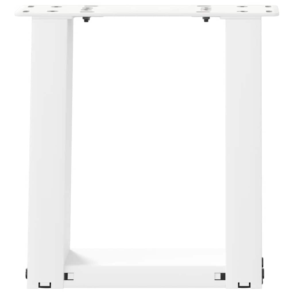 Salontafelpoten 2 st U-vormig 30x(30-31) cm staal wit