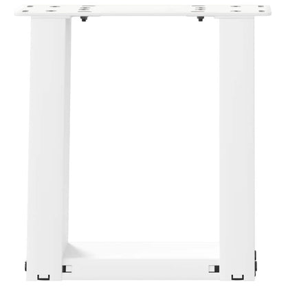 Salontafelpoten 2 st U-vormig 30x(30-31) cm staal wit