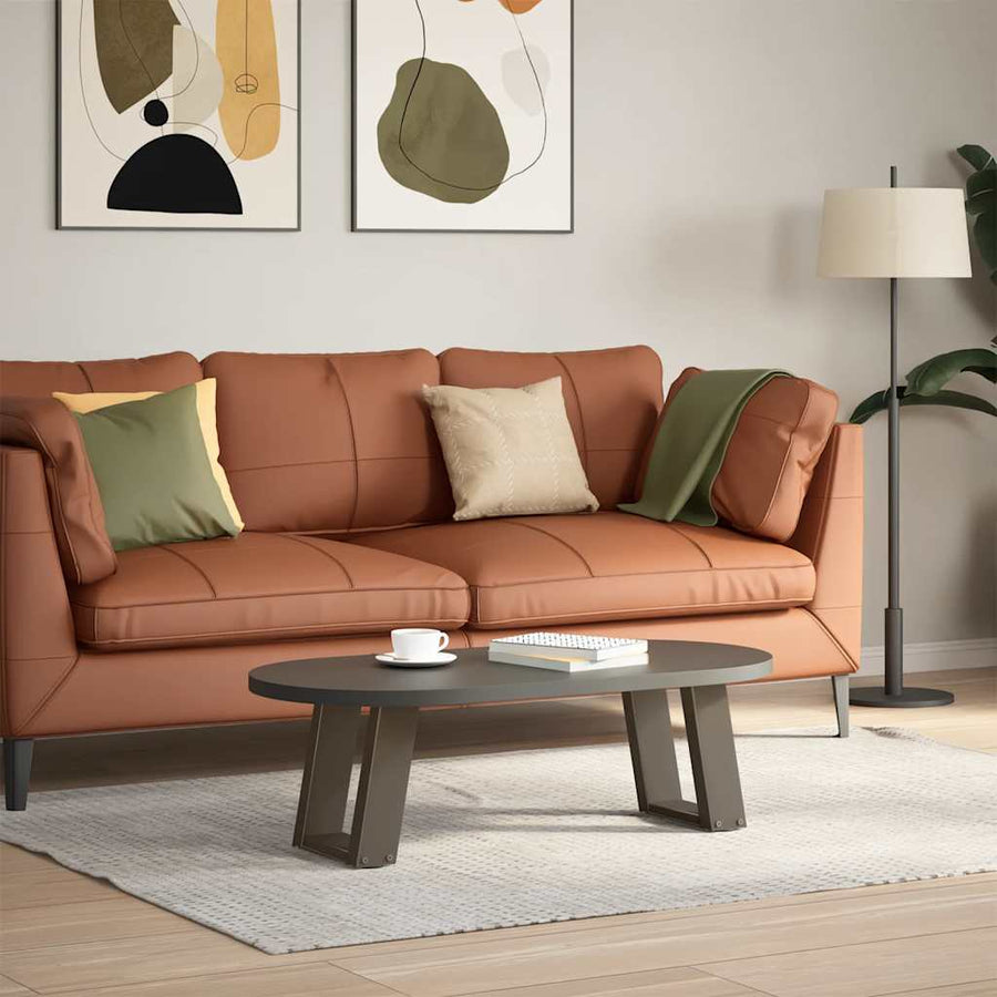 Salontafelpoten 2 St U-Vormig Staal 30 x (30-31) cm Naturel