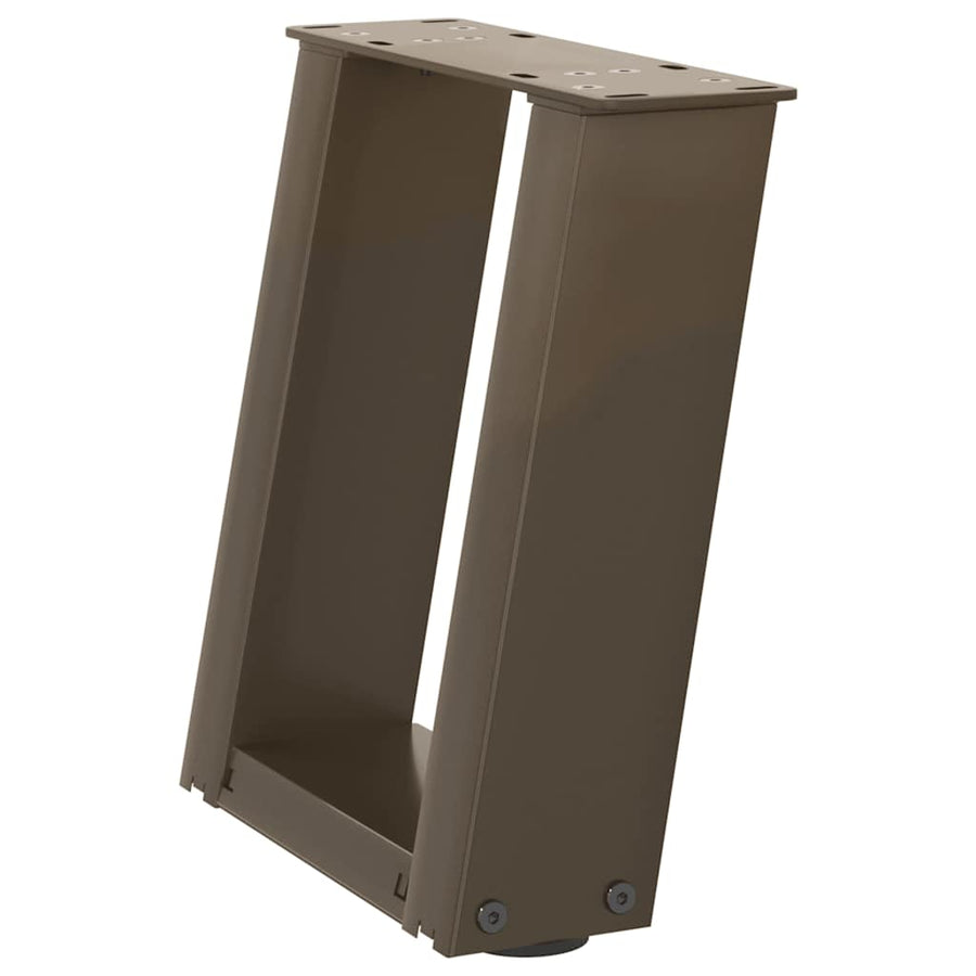 Salontafelpoten 2 St U-Vormig Staal 30 x (30-31) cm Naturel