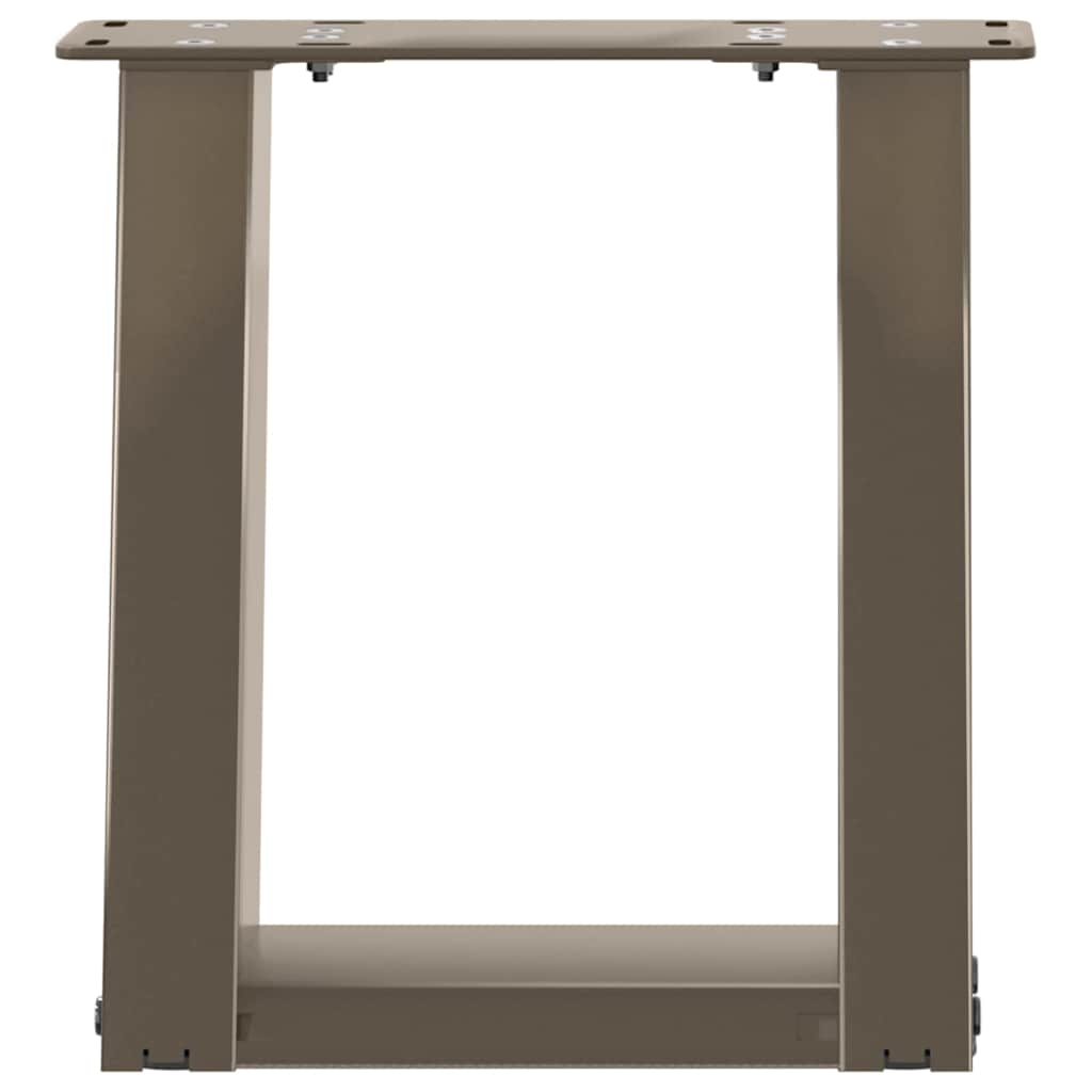 Salontafelpoten 2 St U-Vormig Staal 30 x (30-31) cm Naturel