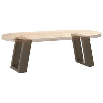 Salontafelpoten 2 St U-Vormig Staal 30 x (30-31) cm Naturel