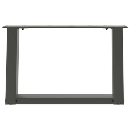 Salontafelpoten 2 st U-vormig 40x(30-31) cm staal antraciet
