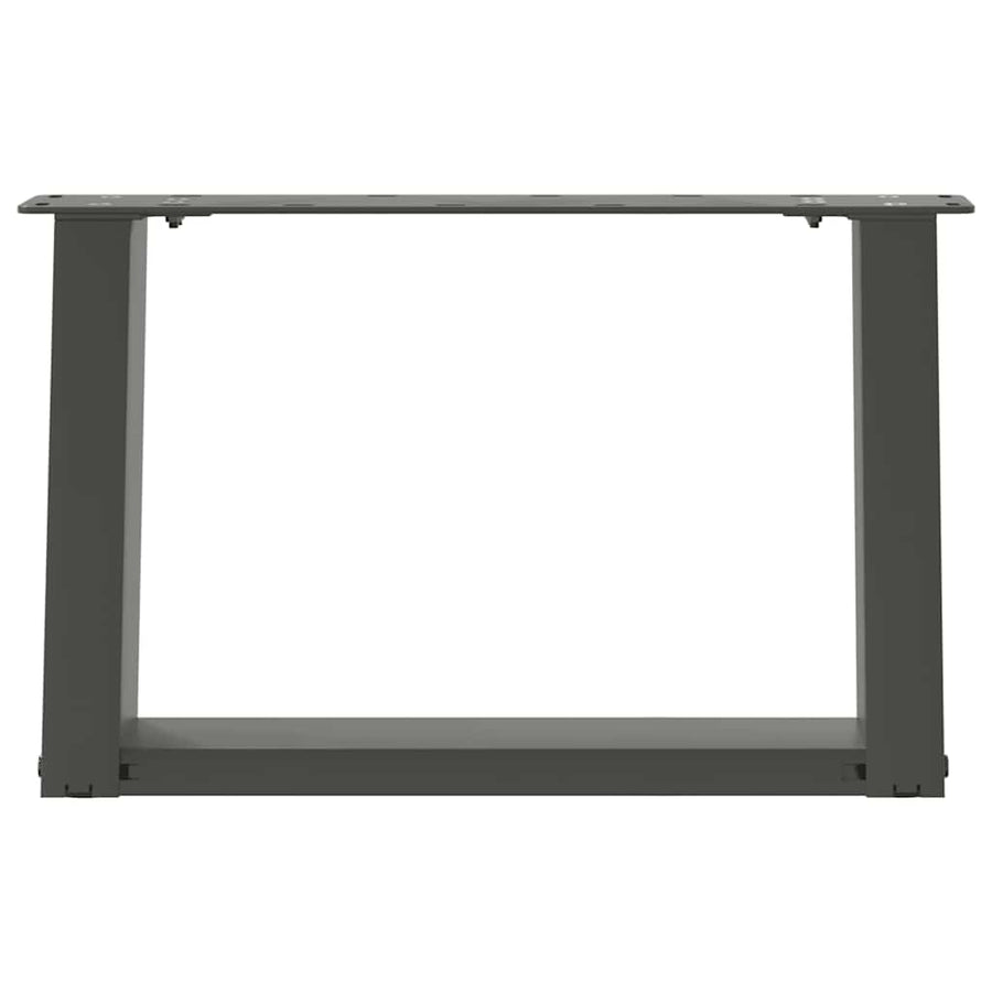 Salontafelpoten 2 st U-vormig 40x(30-31) cm staal antraciet