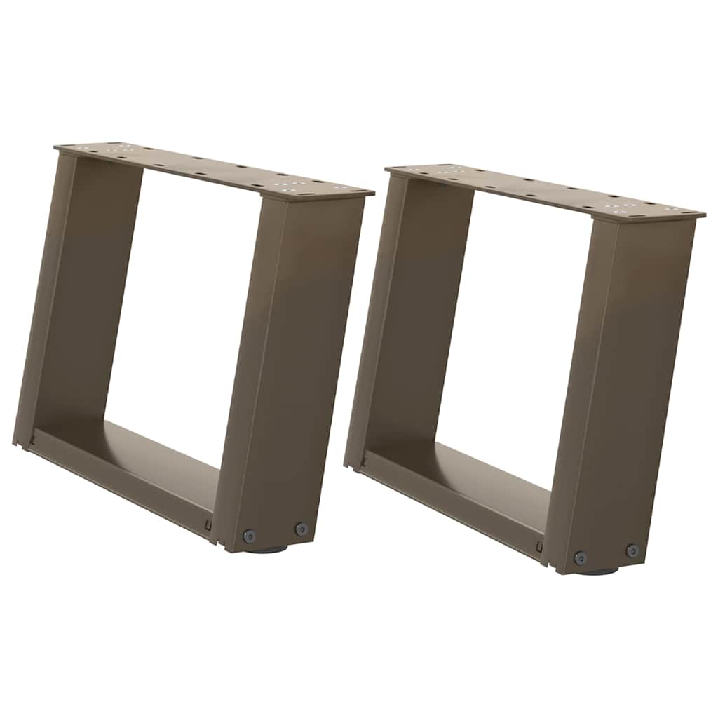 Salontafelpoten 2 St U-Vormig Staal 40 x (30-31) cm Naturel