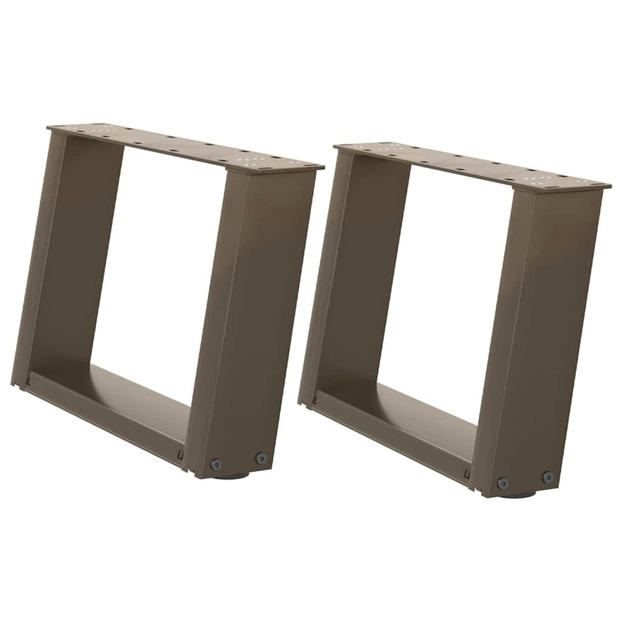 Salontafelpoten 2 St U-Vormig Staal 40 x (30-31) cm Naturel