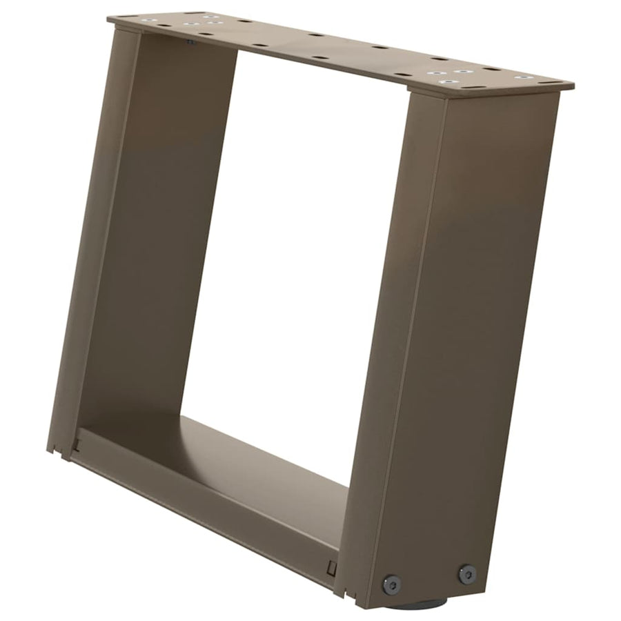 Salontafelpoten 2 St U-Vormig Staal 40 x (30-31) cm Naturel