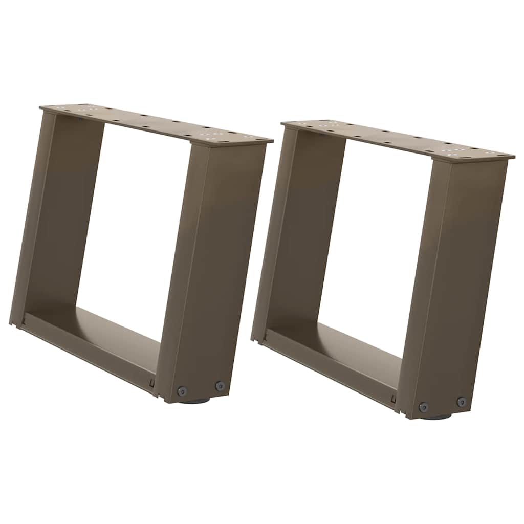 Salontafelpoten 2 St U-Vormig Staal 50 x (30-31) cm Naturel