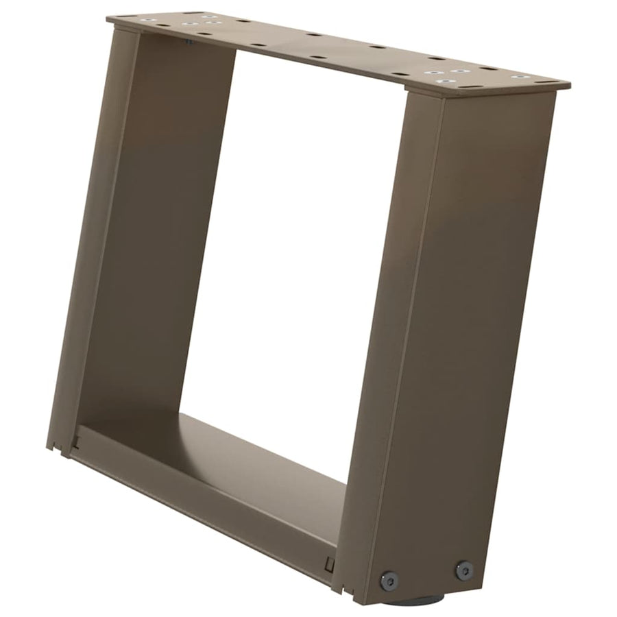 Salontafelpoten 2 St U-Vormig Staal 50 x (30-31) cm Naturel