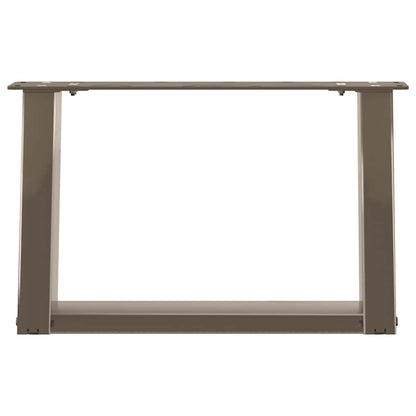 Salontafelpoten 2 St U-Vormig Staal 50 x (30-31) cm Naturel