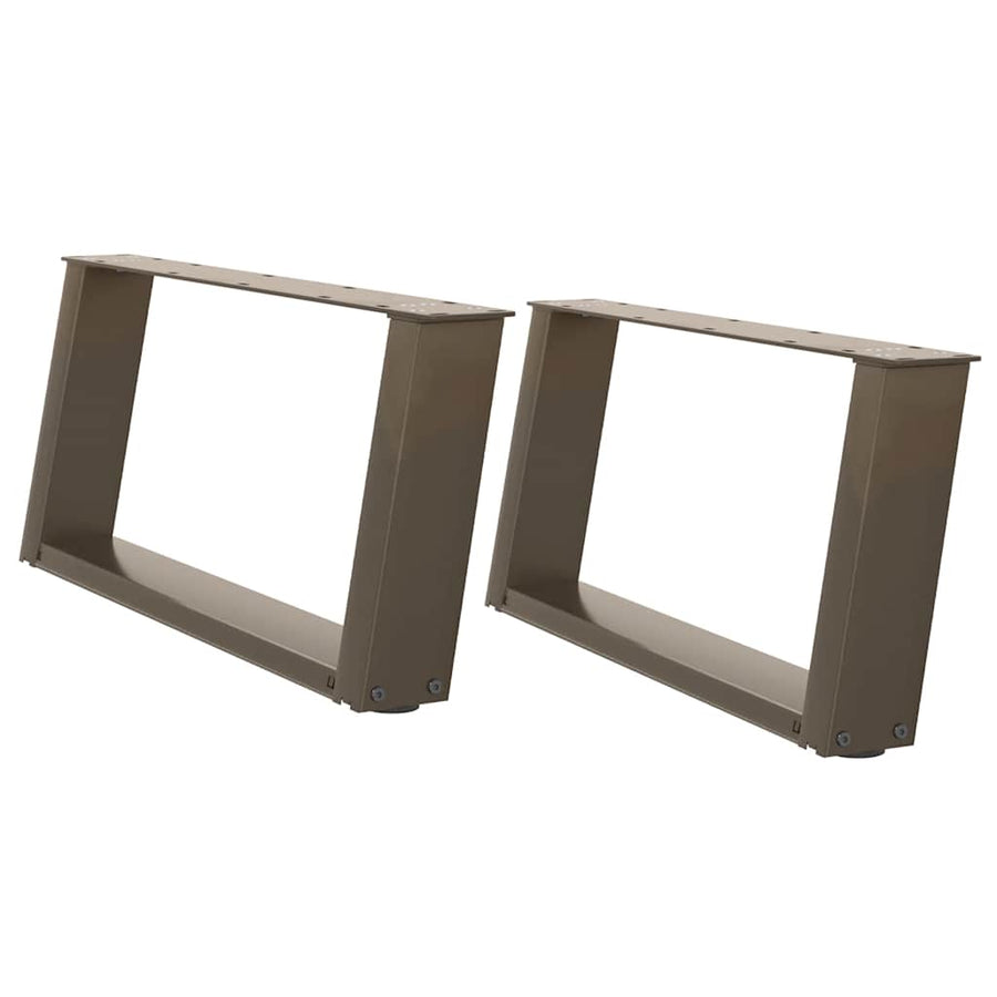 Salontafelpoten 2 St U-Vormig Staal 60 x (30-31) cm Naturel