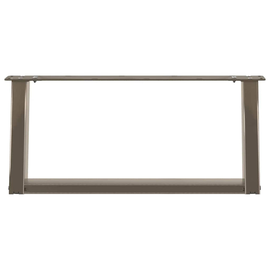 Salontafelpoten 2 St U-Vormig Staal 60 x (30-31) cm Naturel
