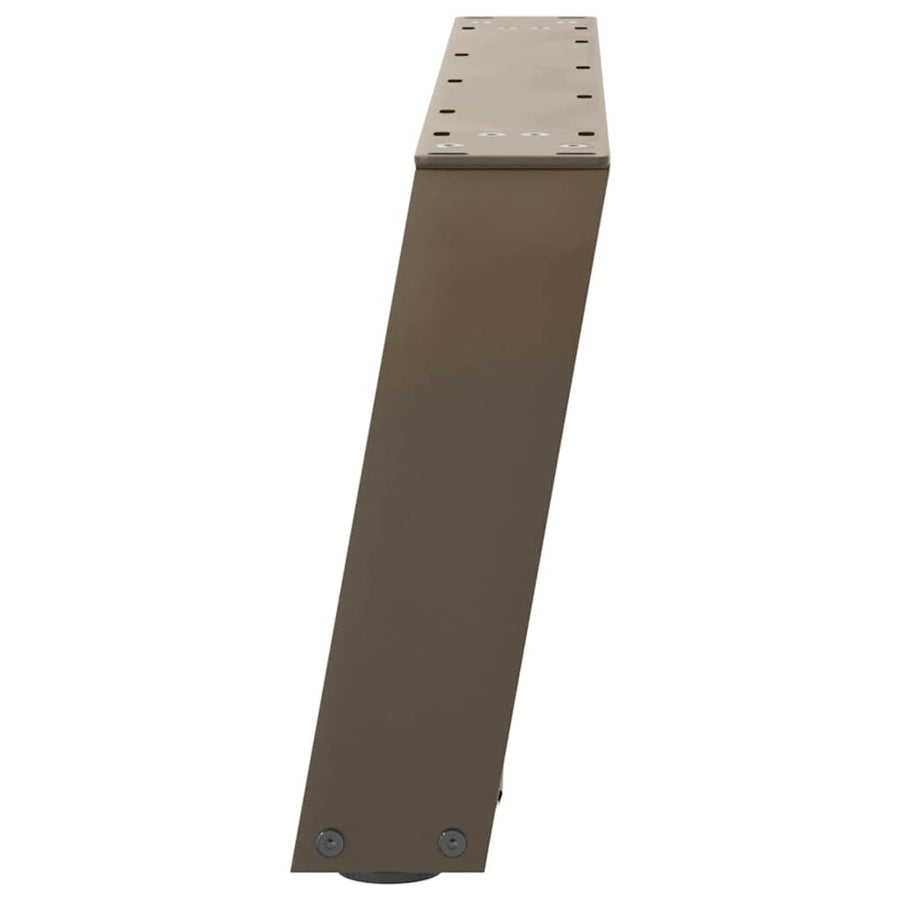 Salontafelpoten 2 St U-Vormig Staal 60 x (30-31) cm Naturel
