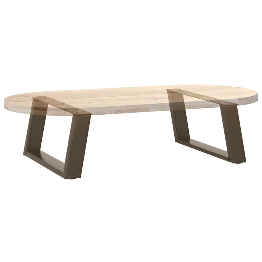 Salontafelpoten 2 St U-Vormig Staal 60 x (30-31) cm Naturel