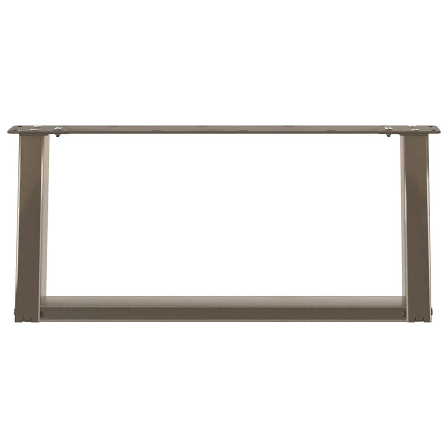 Salontafelpoten 2 st U-vormig 70x(30-31) cm staal naturel