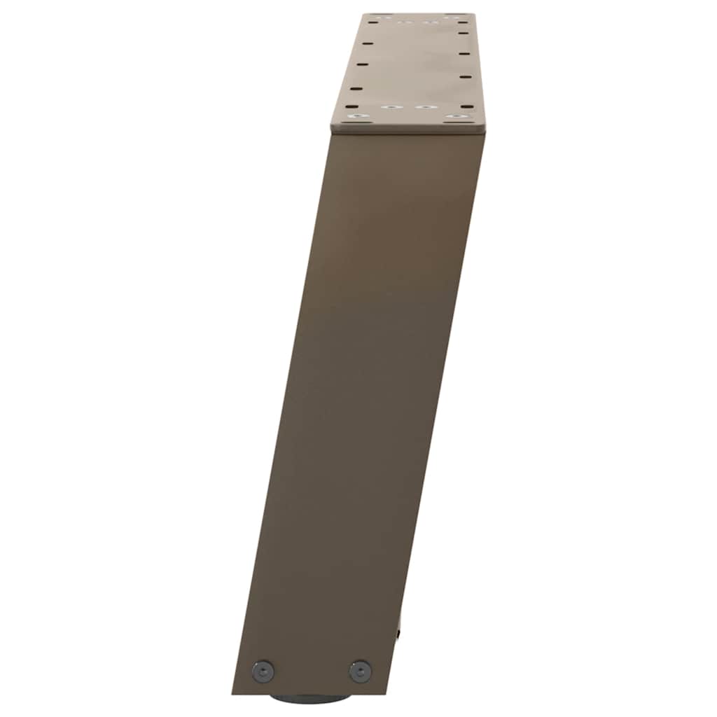 Salontafelpoten 2 st U-vormig 70x(30-31) cm staal naturel