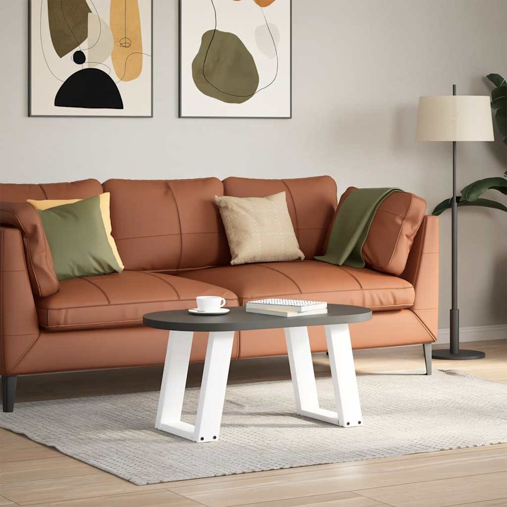 Salontafelpoten 2 st U-vormig 28x(42-43) cm staal wit